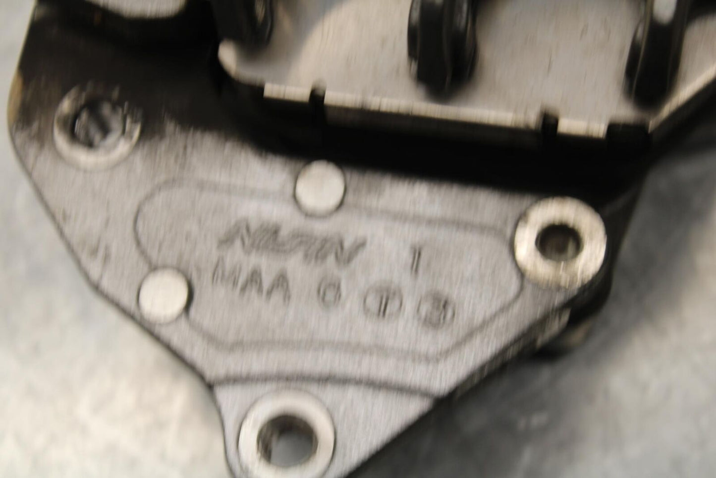 2007 Honda Shadow Spirit 1100 VT1100C REAR BRAKE CALIPER W MOUNT BRACKET BB561