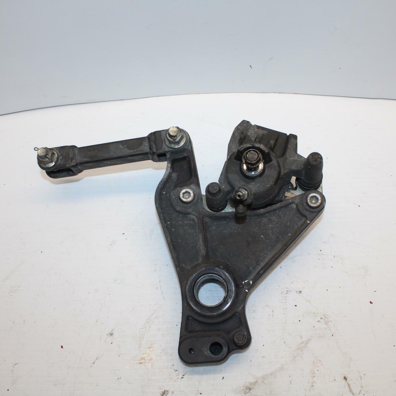 11-12 KAWASAKI Z1000 REAR BACK BRAKE CALIPER W MOUNT BRACKET BB249