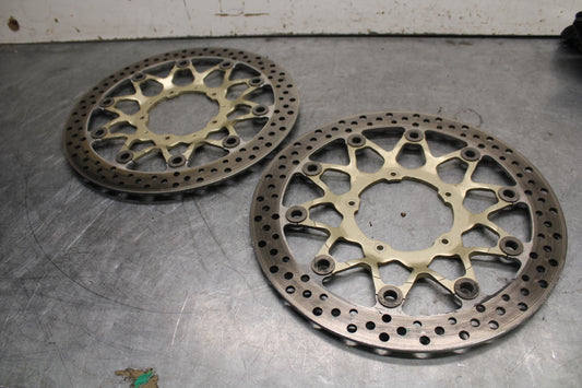 17-21 HONDA CBR1000RR SP FRONT LEFT RIGHT BRAKE ROTORS DISCS BB681