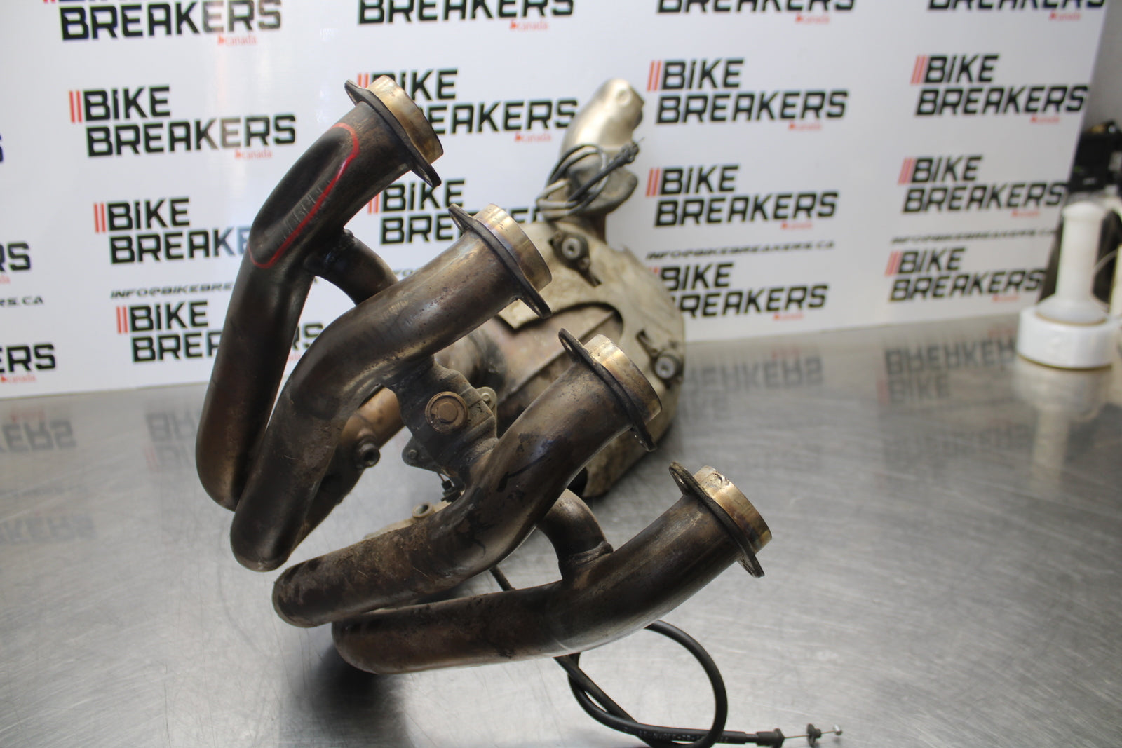 10-11 BMW S1000RR EXHAUST HEADER PIPES MANIFOLD BB168