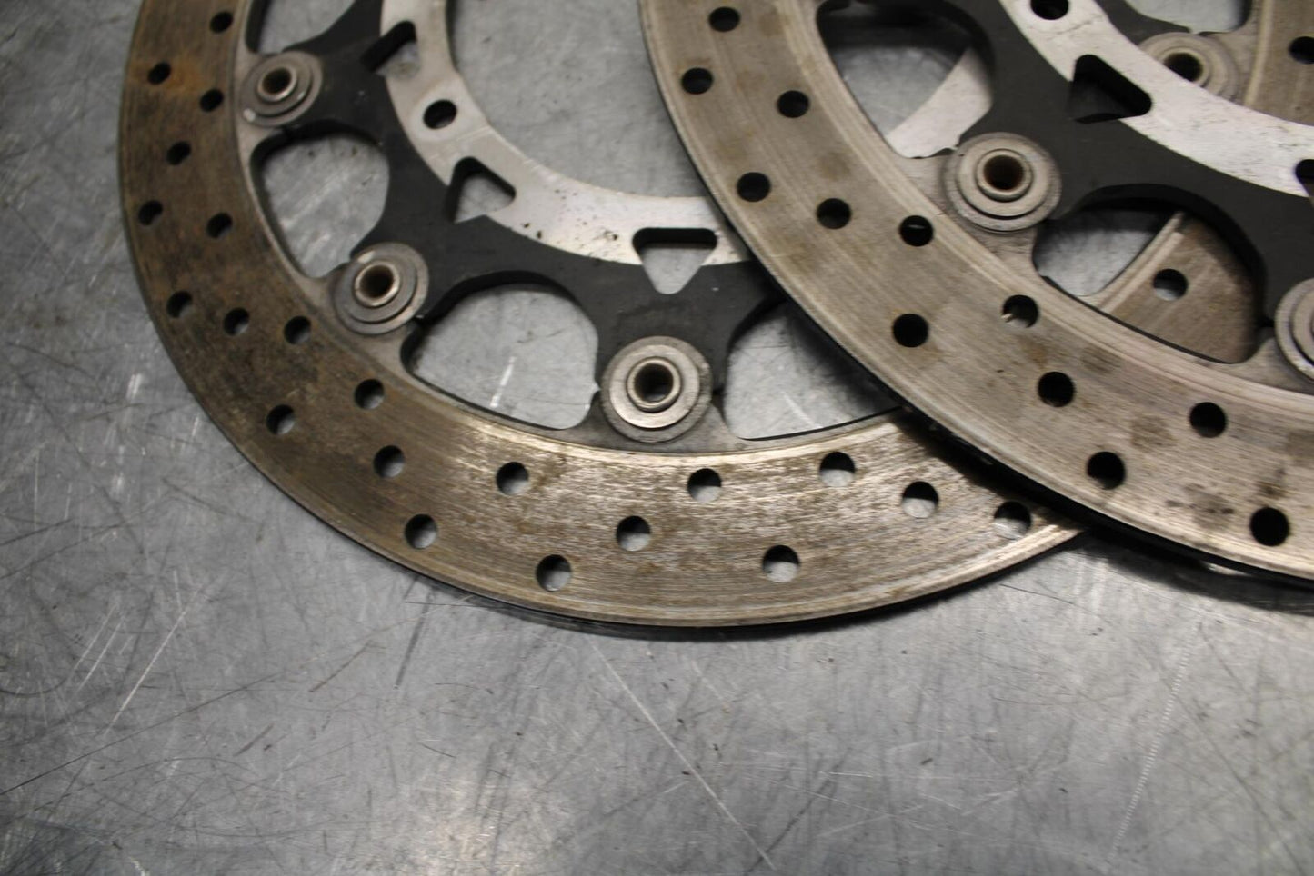 2007 Yamaha YZF R1 FRONT LEFT RIGHT BRAKE ROTORS DISCS 4C8-2581T-00-00 BB523