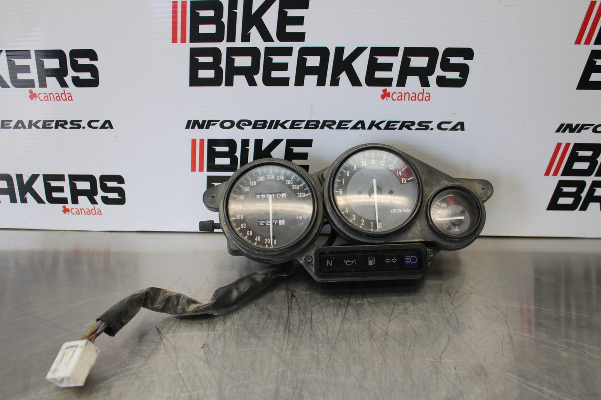 96-07 YAMAHA YZF600R SPEEDO TACH GAUGES CLUSTER SPEEDOMETER TACHOMETER BB158