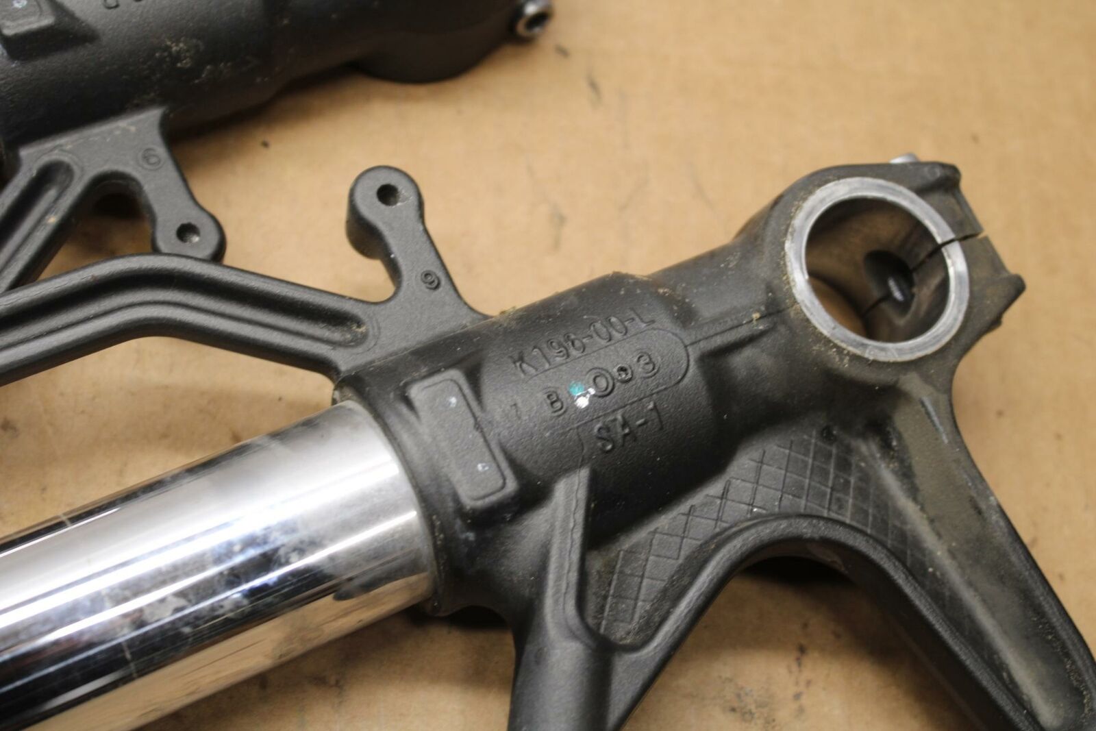 09-12 KAWASAKI NINJA ZX6R FRONT FORKS SHOCK SUSPENSION SET PAIR BB383