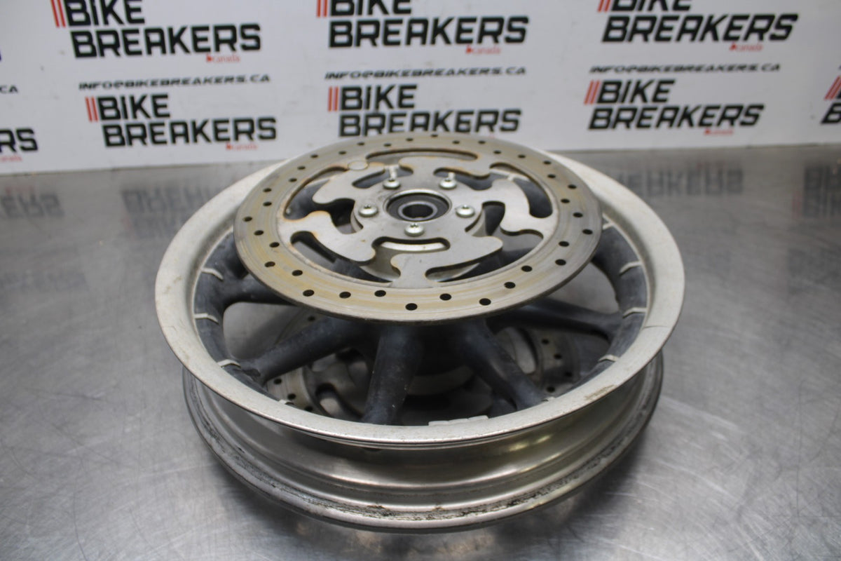08 HARLEY-DAVIDSON ELECTRA GLIDE POLICE EFI FLHTPI FRONT WHEEL RIM BB816