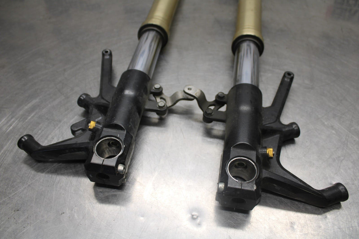 08-09 KAWASAKI NINJA ZX14R FRONT FORKS SHOCK SUSPENSION SET PAIR BB932