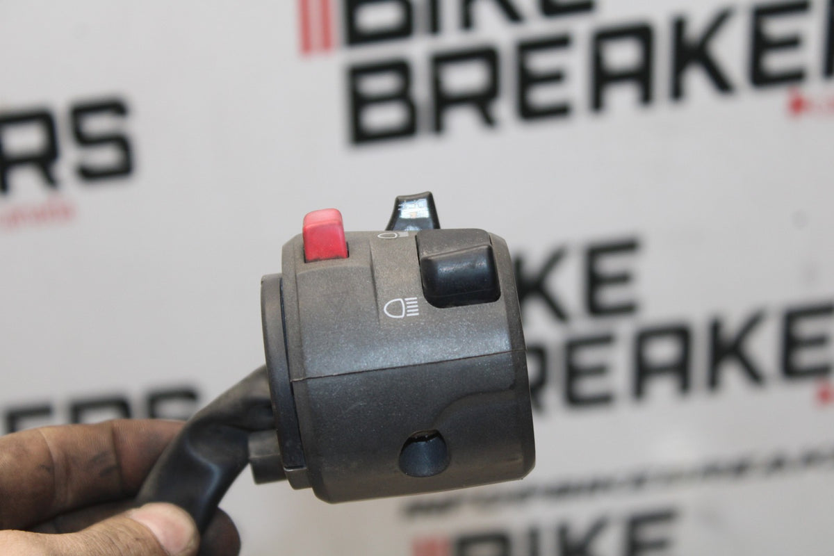 06-07 KAWASAKI NINJA 650R EX650A LEFT CLIP ON HANDLE HORN SIGNALS SWITCH BB774