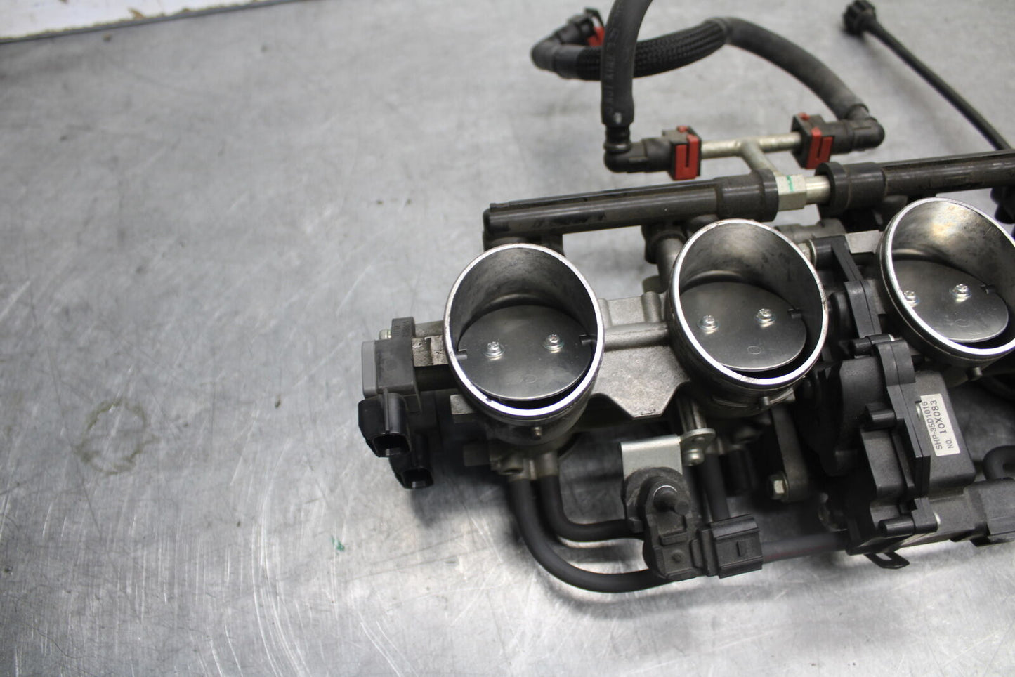 09-12 KAWASAKI NINJA ZX6R MAIN FUEL INJECTORS / THROTTLE BODIES 16163-0128 BB698