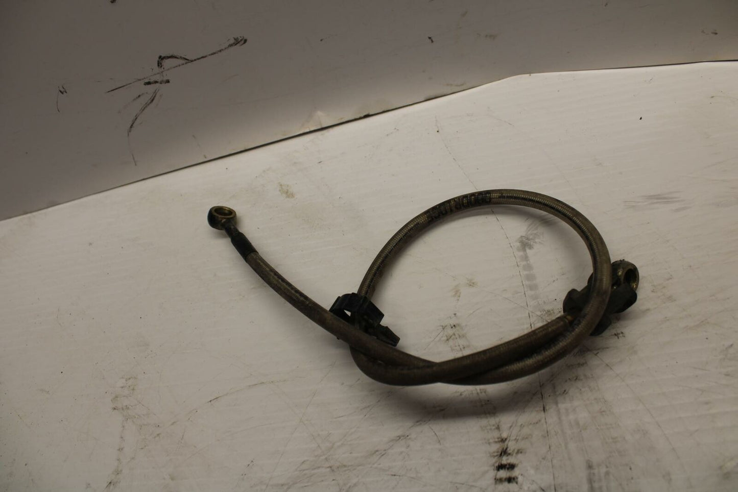 08 SUZUKI GSXR1000 BRAIDED REAR BACK BRAKE HOSE FLUID LINE BB263