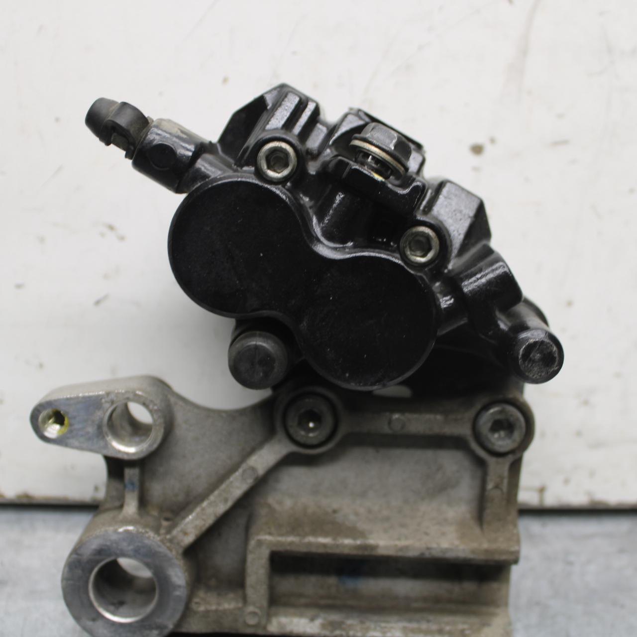 15-16 KAWASAKI EX300 REAR BACK BRAKE CALIPER W MOUNT BRACKET BB635