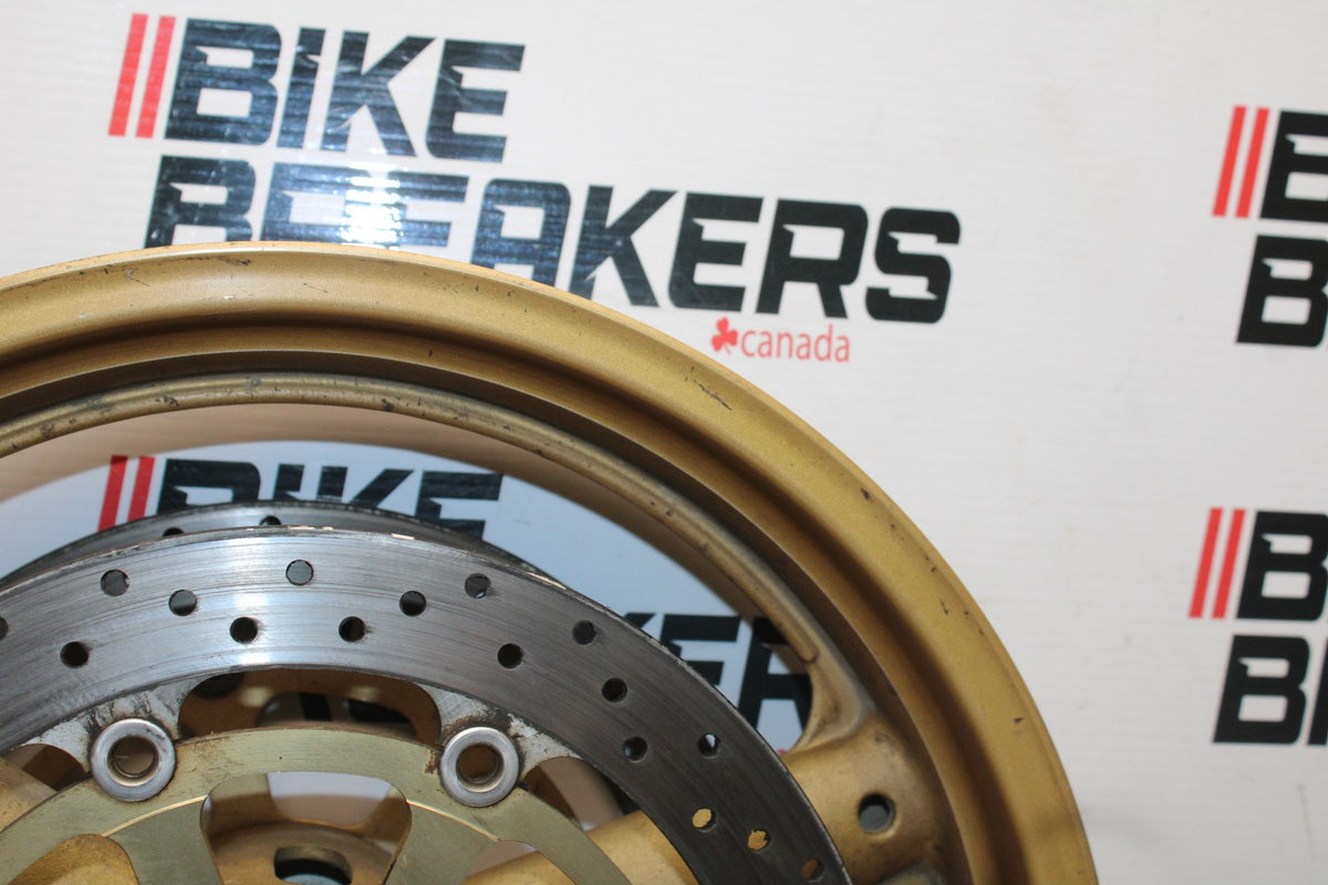 97-00 SUZUKI GSXR600 SRAD FRONT WHEEL FRONT RIM & ROTORS BB921