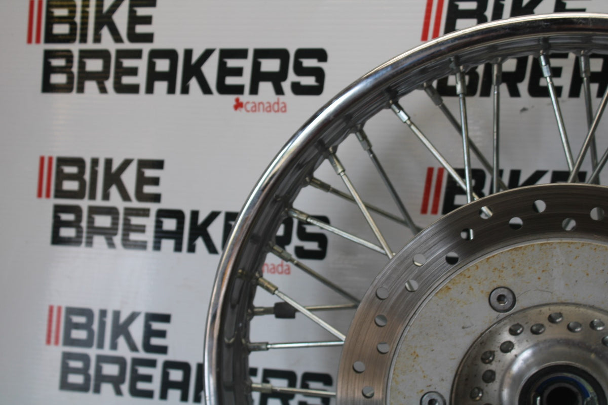03 HONDA SHADOW SPIRIT 750 VT750DC FRONT WHEEL FRONT RIM & ROTOR BB907