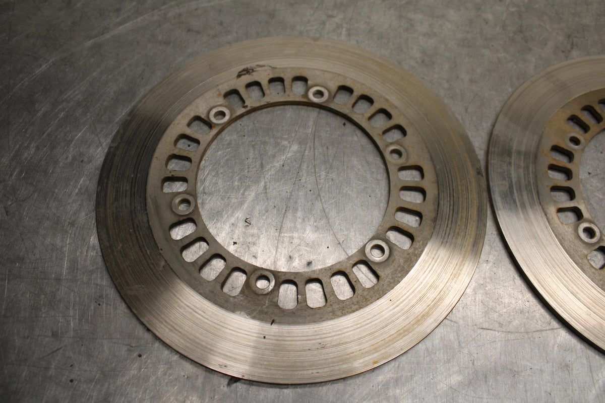 1984 Yamaha Virago 1000 FRONT LEFT RIGHT BRAKE ROTORS DISCS BB117