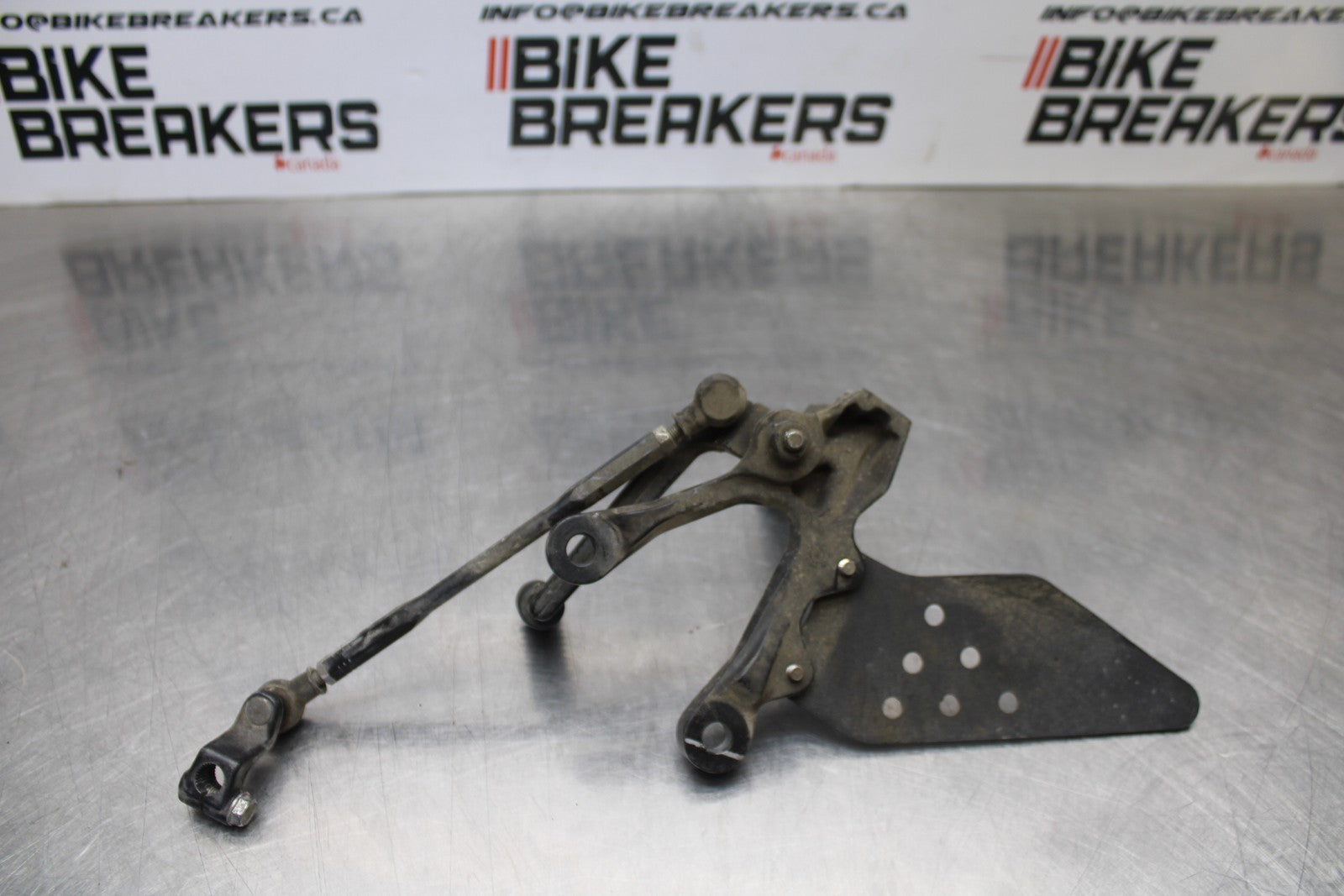 07-08 KAWASAKI NINJA ZX6R LEFT REARSET REAR SET FOOT PEG W SHIFTER BB203