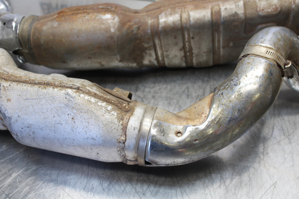 85 YAMAHA RZ500 FULL EXHAUST SYSTEM HEADERS PIPE MUFFLER BB00