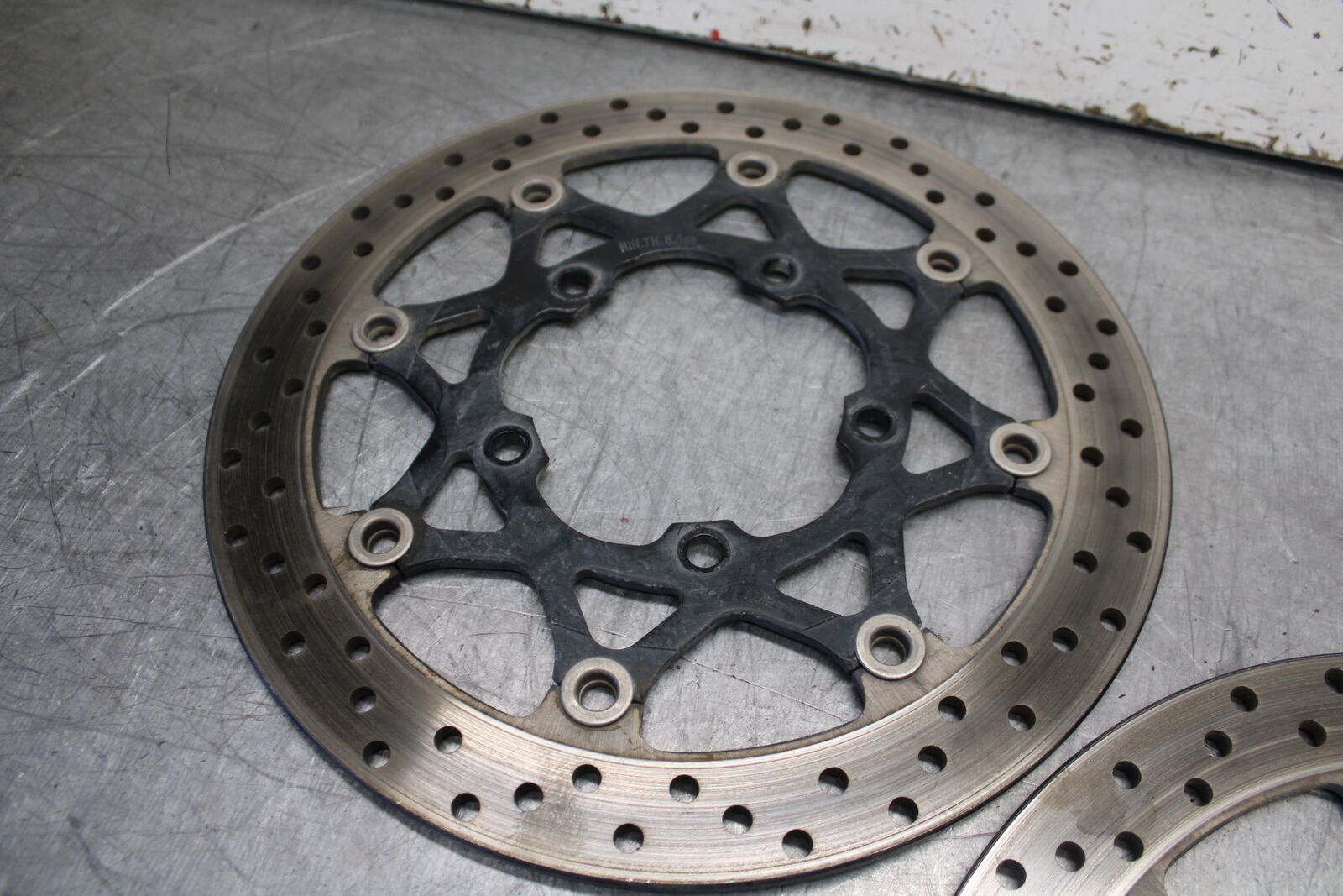 06-07 SUZUKI GSXR 600 FRONT LEFT RIGHT BRAKE ROTORS DISCS BB243