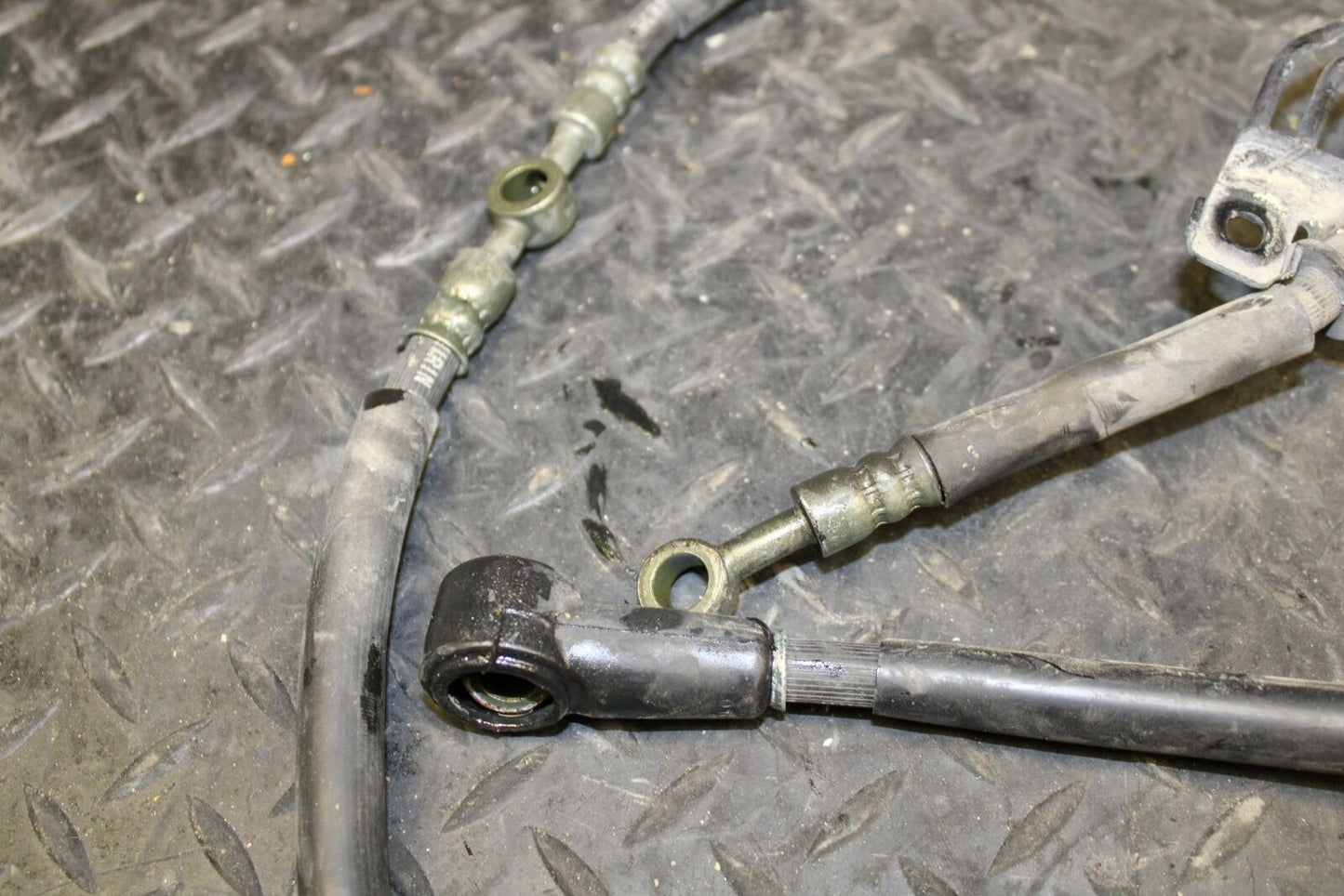 06 YAMAHA V STAR 1100 FRONT REAR BRAKE CALIPER HOSES LINES BB184