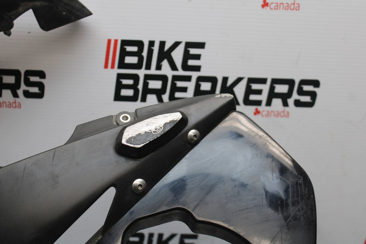 08-09 YAMAHA YZF R6S LEFT LOWER MID UPPER SIDE FAIRING COWL BB796