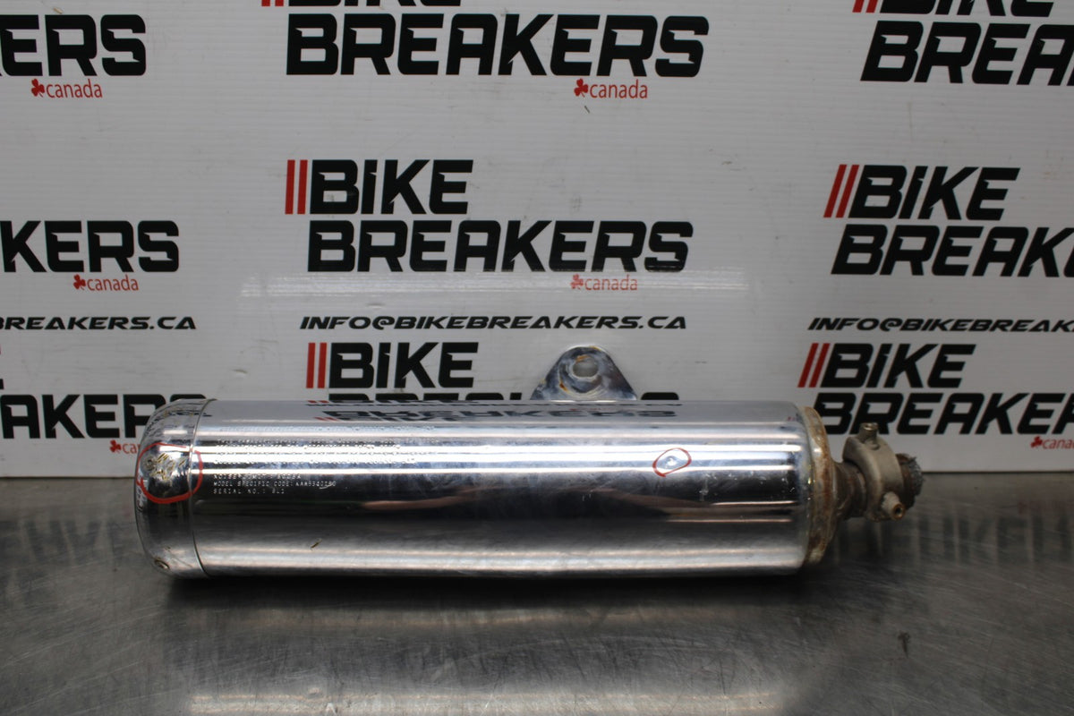 09 KAWASAKI NINJA 250R EXHAUST PIPE MUFFLER SLIP ON CAN SILENCER BB824