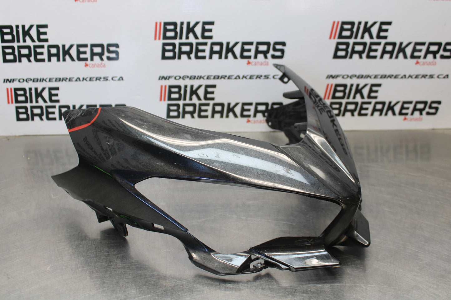 18-23 KAWASAKI NINJA 400 EX400 ABS FRONT UPPER NOSE FAIRING COWL SHROUD BB192