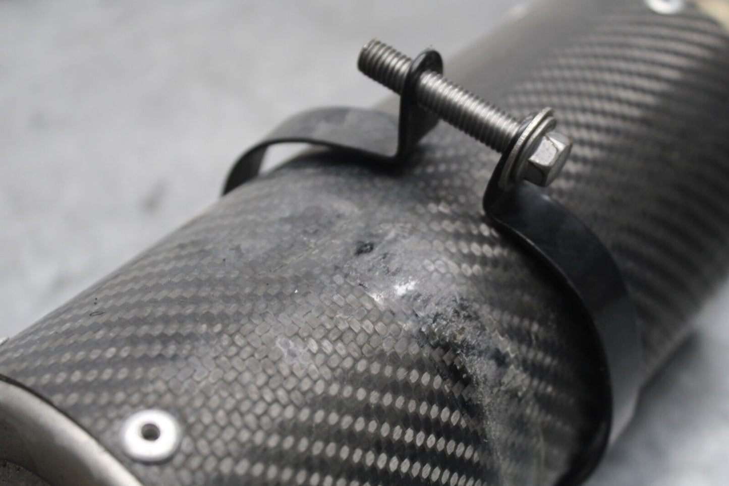 09-12 KAWASAKI NINJA ZX6R EXHAUST PIPE MUFFLER SLIP ON CAN SILENCER BB698