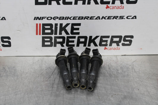 07-08 YAMAHA YZF R1 IGNITION COILS COIL SPARK PLUG CAPS BB771