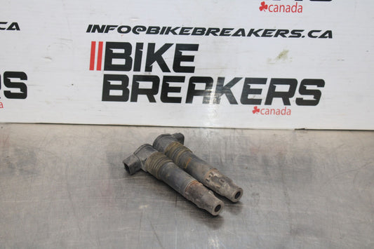 07 KAWASAKI NINJA 650 EX650 IGNITION COILS COIL SPARK PLUG CAPS BB844