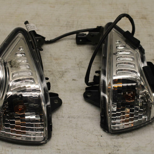 11-12 KAWASAKI NINJA 400 EX400 C FRONT LEFT RIGHT TURN SIGNALS LIGHT BB358