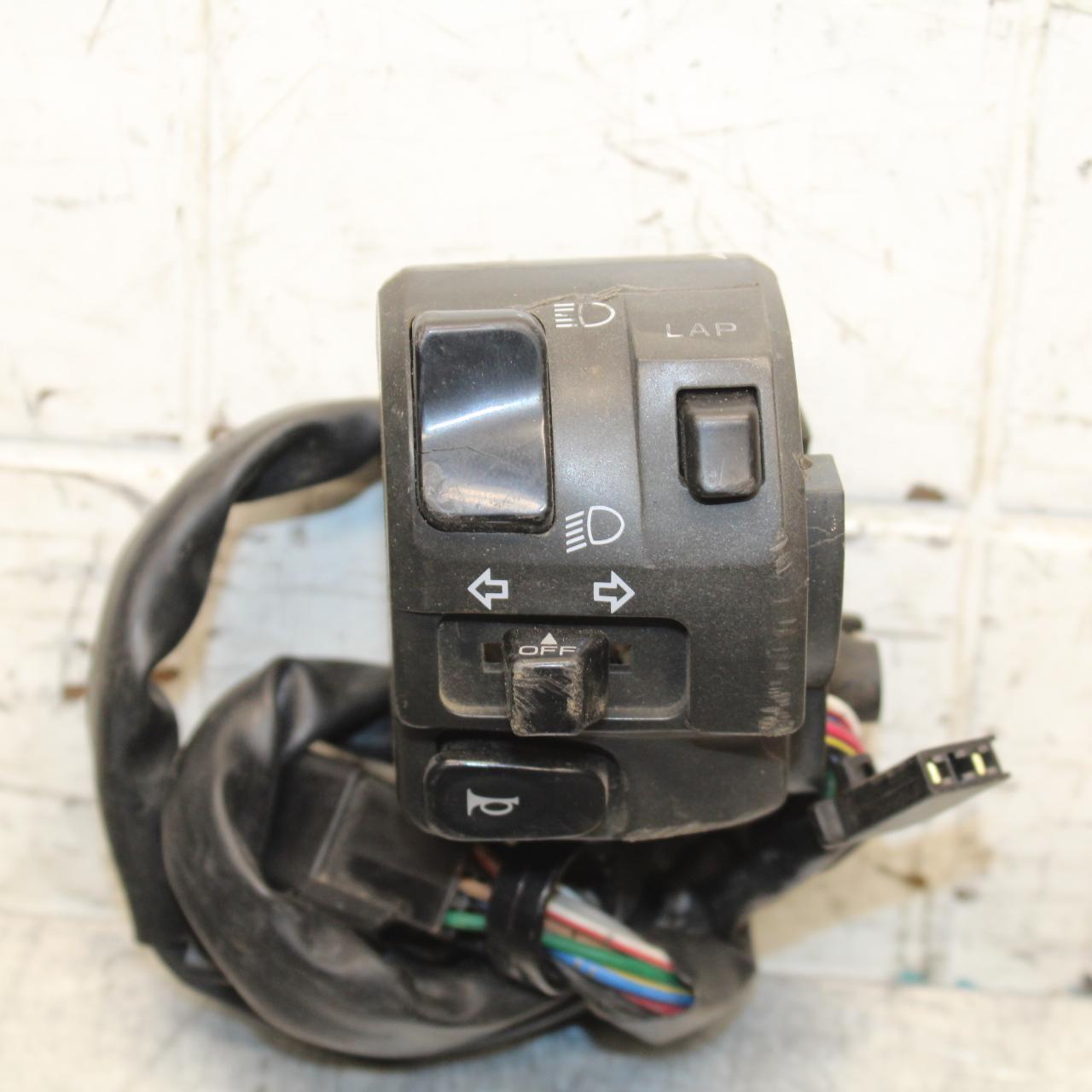 2003 Kawasaki Ninja ZX6RR ZX600K LEFT CLIP ON HANDLE HORN SIGNALS SWITCH BB66