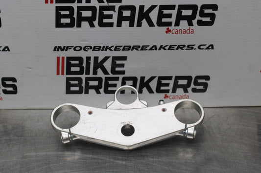 00-02 KAWASAKI NINJA ZX6R FORKS UPPER TRIPLE TREE CLAMP BB750