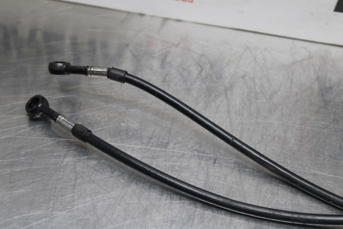 09 SUZUKI GSXR1000 BRAIDED FRONT BRAKE CALIPER HOSES LINES BB777