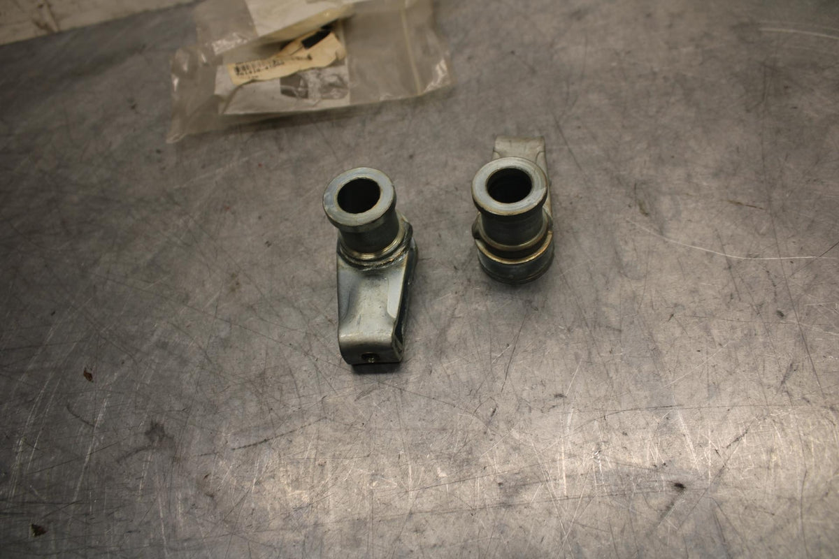1978 Suzuki PE175  SWINGARM CHAIN TENSIONER BRACKETS 61410-41500 BB33