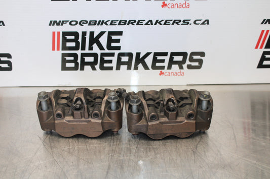 12-16 HONDA CBR1000RR RIGHT LEFT FRONT BRAKE CALIPER SET PAIR CALIPERS BB157