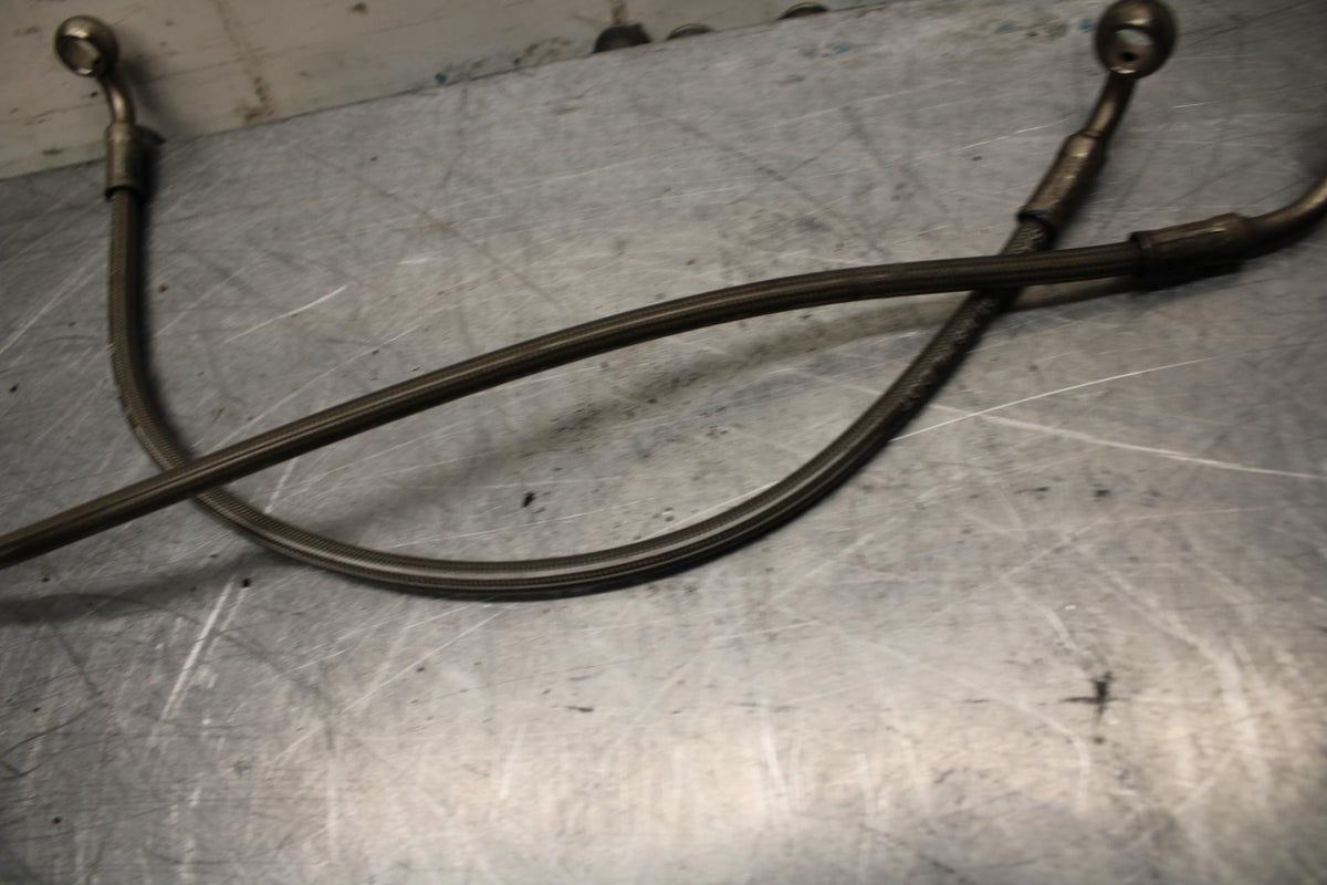 06-07 TRIUMPH DAYTONA 675 DAYTONA 675 BRAIDED FRONT BRAKE CALIPER HOSES  BB441