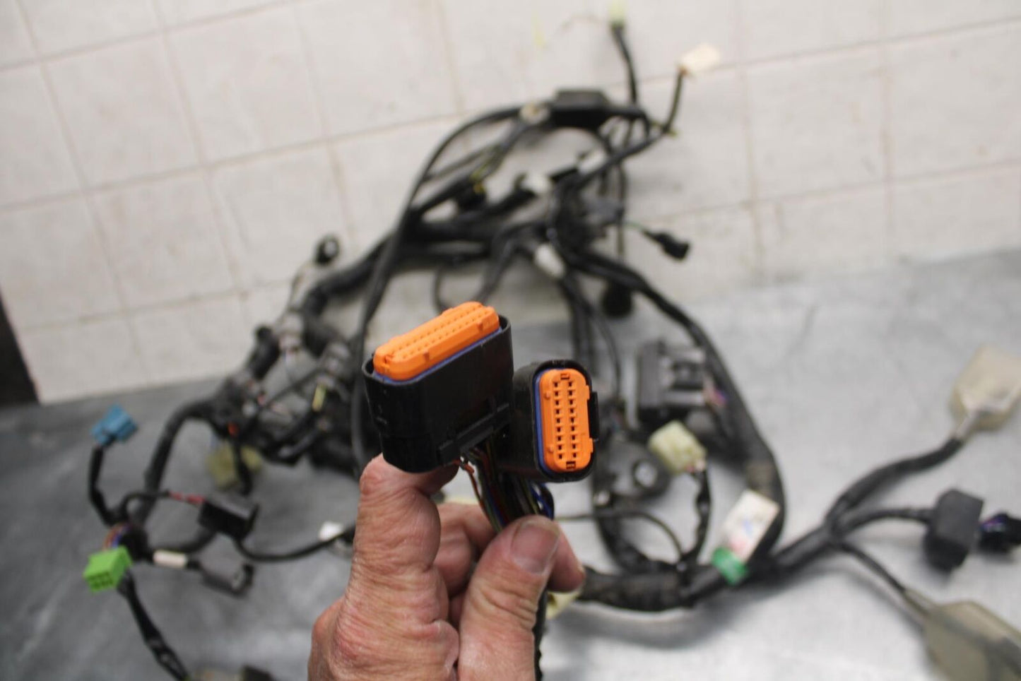 2014 Kawasaki Ninja EX300B ABS MAIN ENGINE WIRING HARNESS MOTOR WIRE LOOM BB518