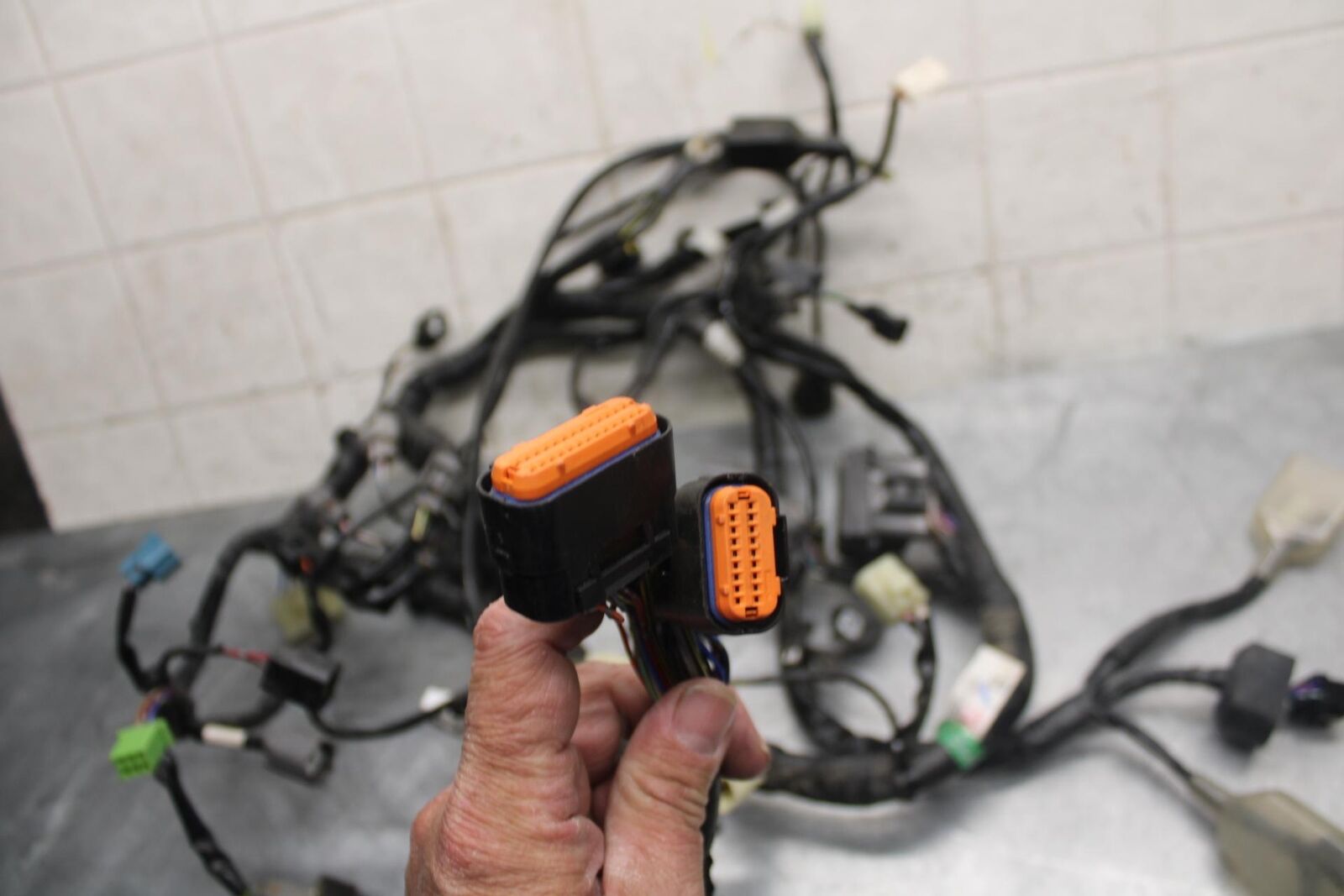 2014 Kawasaki Ninja EX300B ABS MAIN ENGINE WIRING HARNESS MOTOR WIRE LOOM BB518