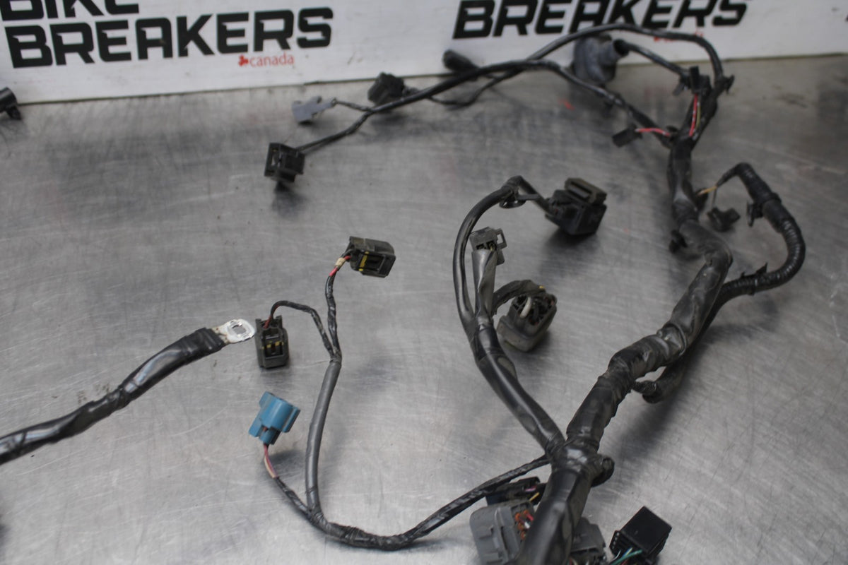 12 KAWASAKI NINJA 650 EX650E MAIN ENGINE WIRING HARNESS MOTOR WIRE LOOM BB926