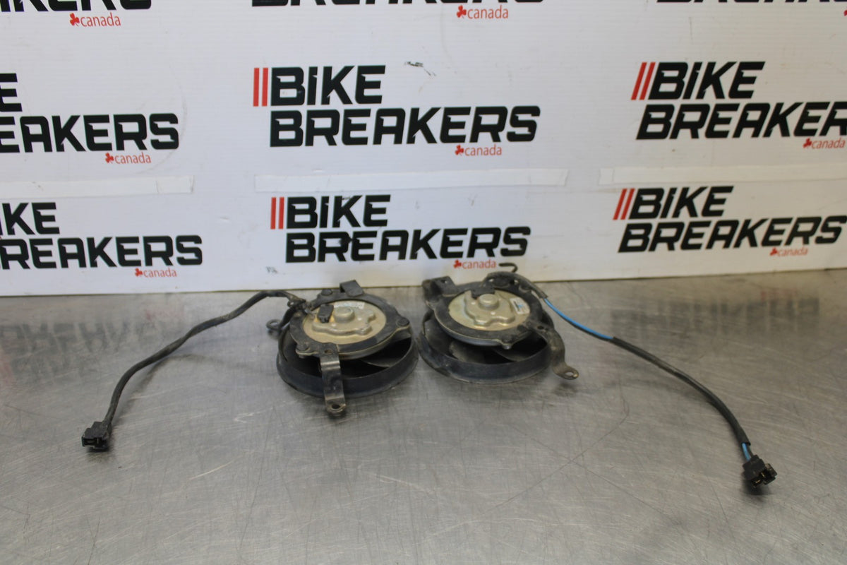 05 YAMAHA YZF R6 ENGINE RADIATOR COOLING FAN SET PAIR BB894