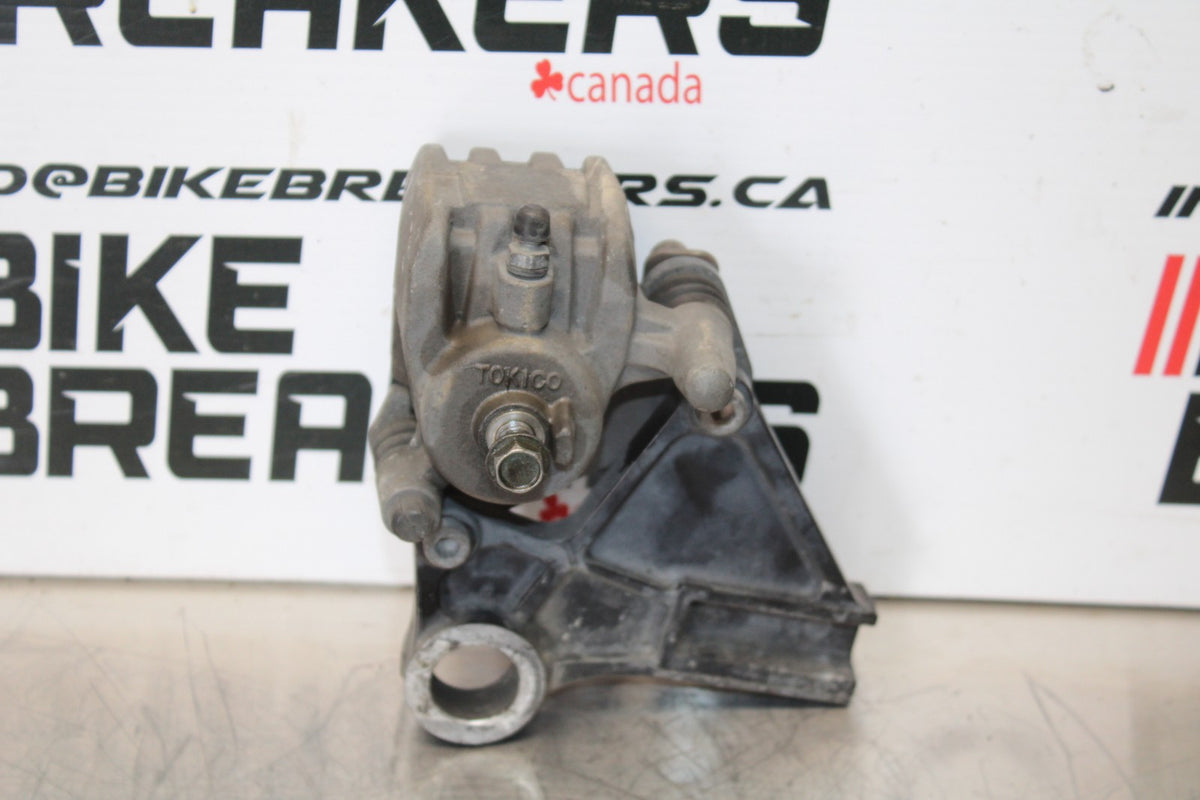 2007 Kawasaki Ninja ZX6R ZX600P REAR BACK BRAKE CALIPER W MOUNT BRACKET BB175