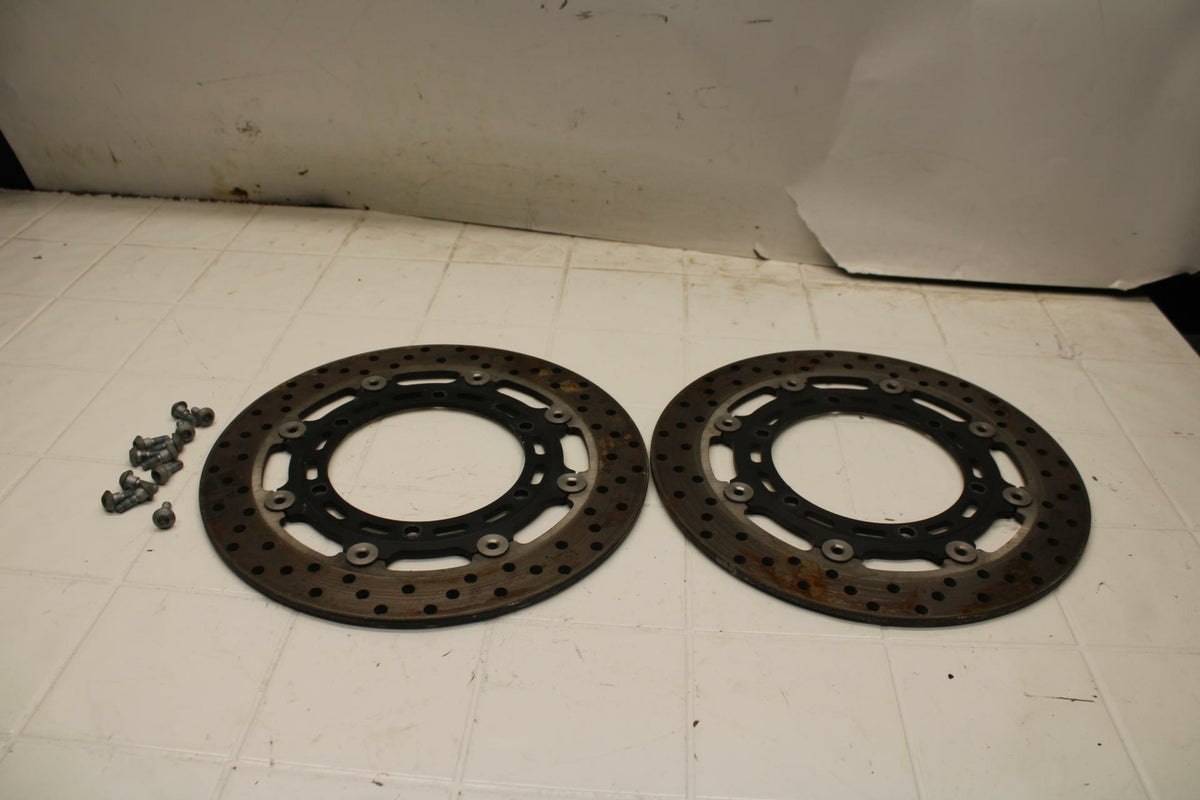 01-05 YAMAHA FZS1000 FRONT LEFT RIGHT BRAKE ROTORS DISCS BB 04