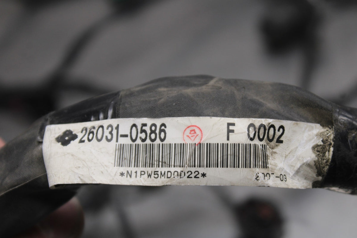 08-09 KAWASAKI NINJA ZX14R MAIN ENGINE WIRING HARNESS MOTOR WIRE LOOM BB932