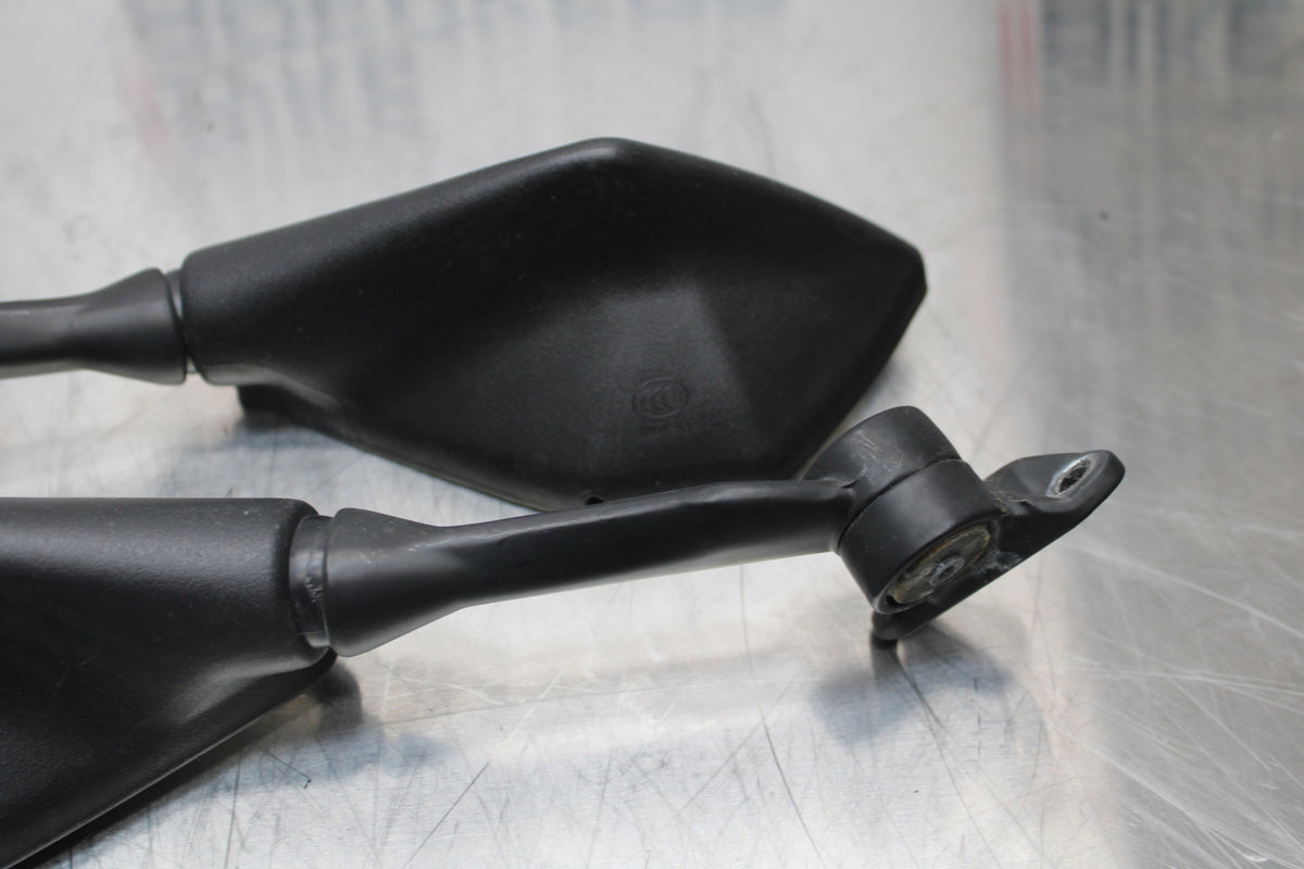 13-17 KAWASAKI NINJA ZX6R ZX636 ABS REAR VIEW MIRROR SET PAIR MIRRORS BB143