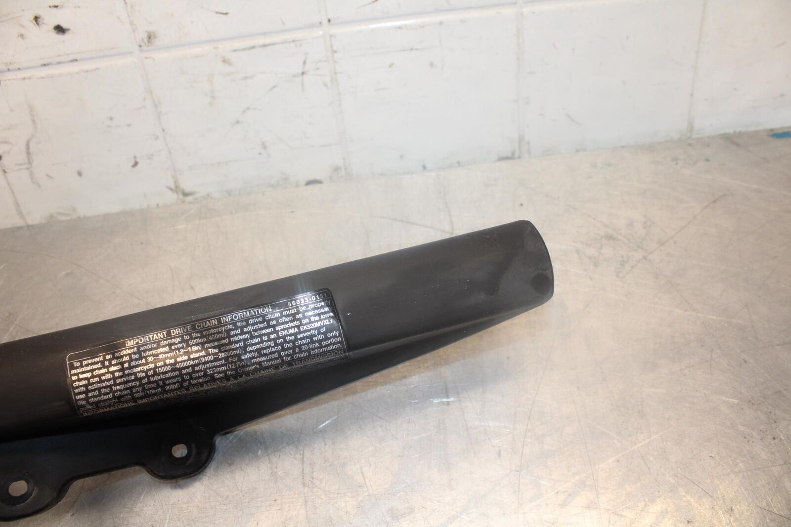 07-08 KAWASAKI NINJA ZX6R REAR BACK DRIVE CHAIN GUARD COVER  36014-0020 BB456