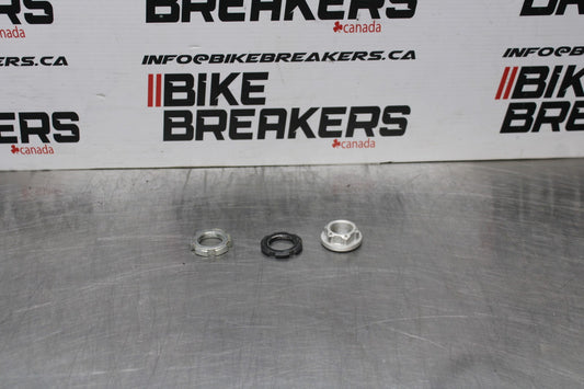 22-25 YAMAHA YZF R7 FRONT FORKS CLAMP LOWER TRIPLE TREE STEM NUTS BB850