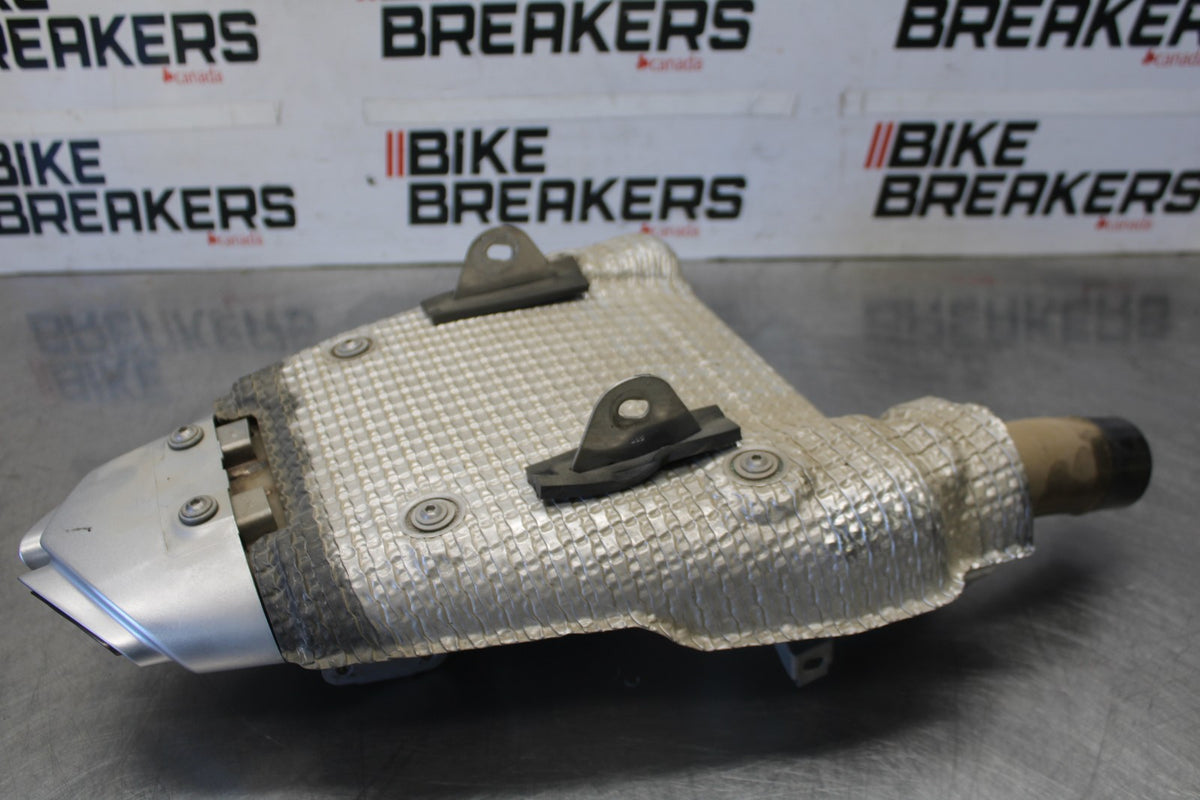 07-08 KAWASAKI NINJA ZX6R EXHAUST PIPE MUFFLER SLIP ON CAN SILENCER BB937