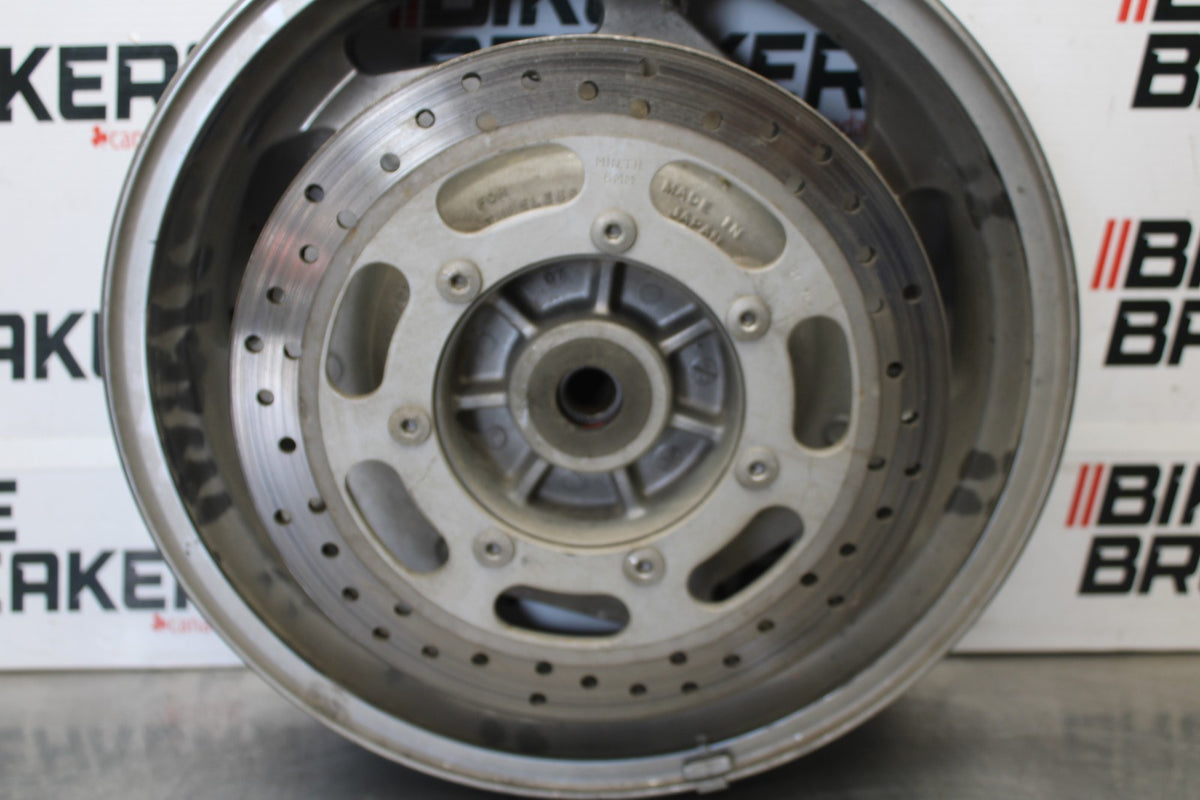 08 KAWASAKI VULCAN 1600 VN1600D NOMAD REAR WHEEL BACK RIM & ROTOR BB904