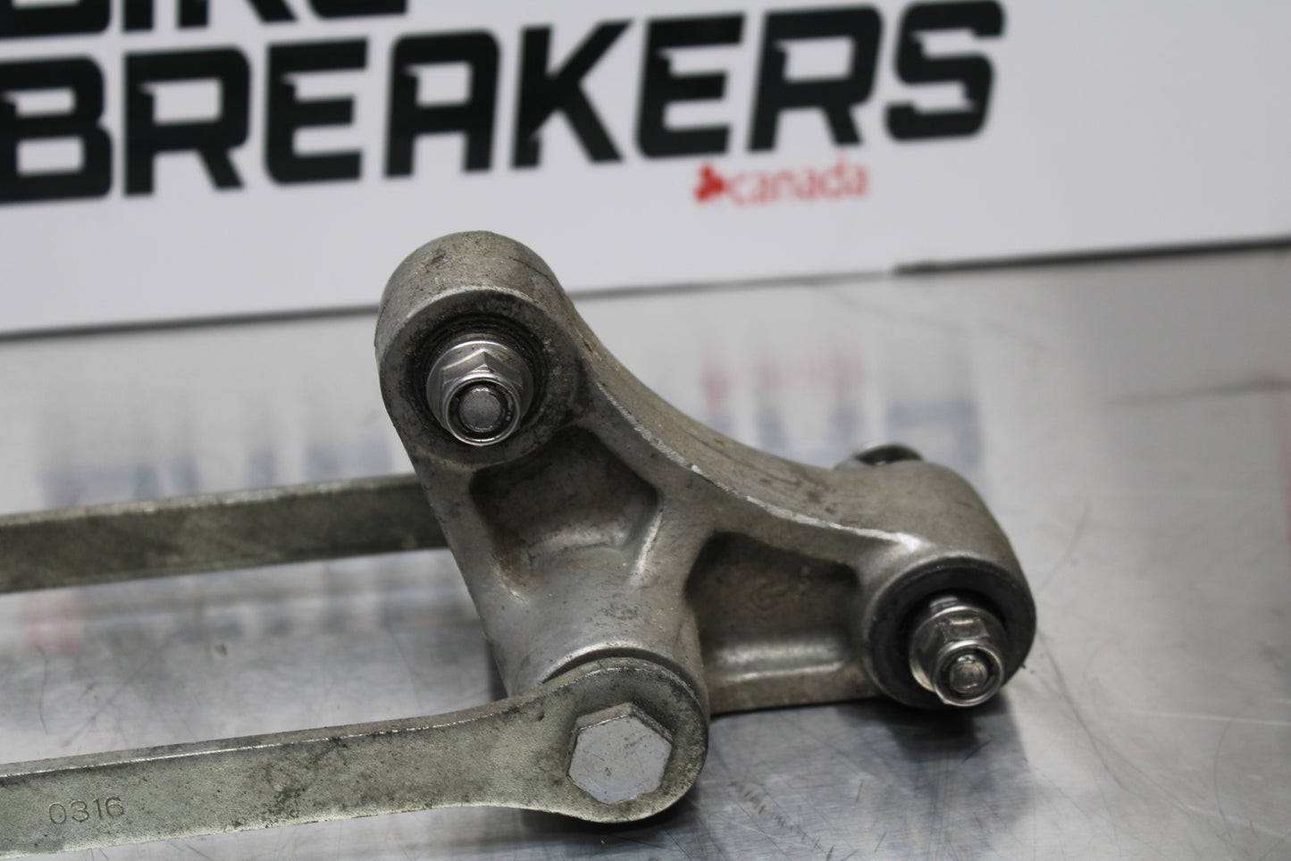 13-17 KAWASAKI NINJA ZX6R ZX636 ABS REAR DOGBONE SHOCK LINKAGE LINK BB143