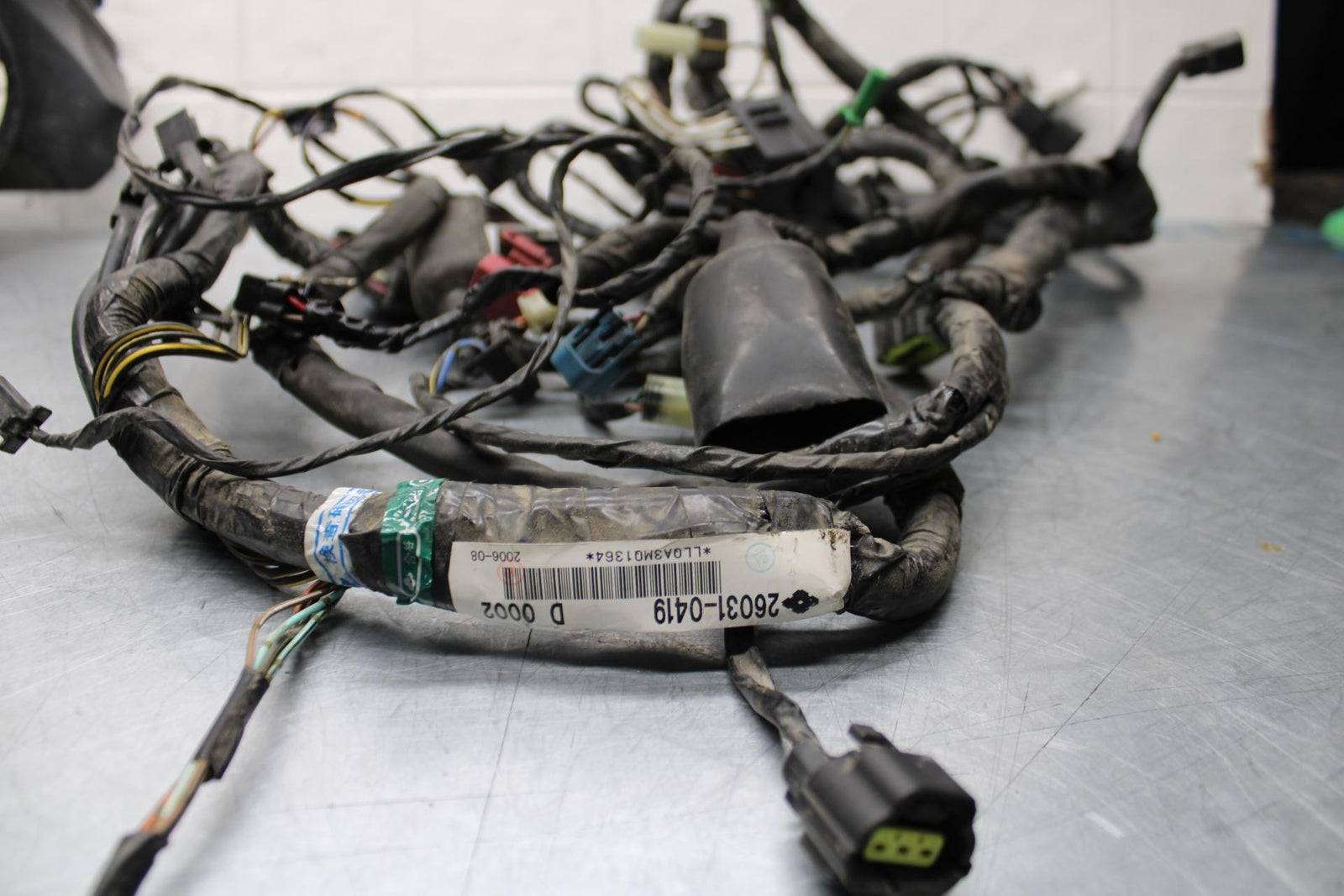 06-07 KAWASAKI NINJA 650R MAIN ENGINE WIRING HARNESS MOTOR WIRE LOOM BB446