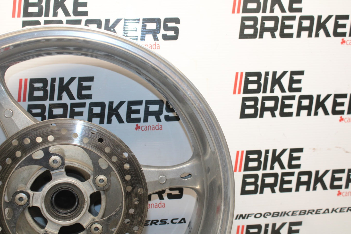 07 SUZUKI GSXR1000 REAR WHEEL BACK RIM & ROTOR BRAKE DISC BB770