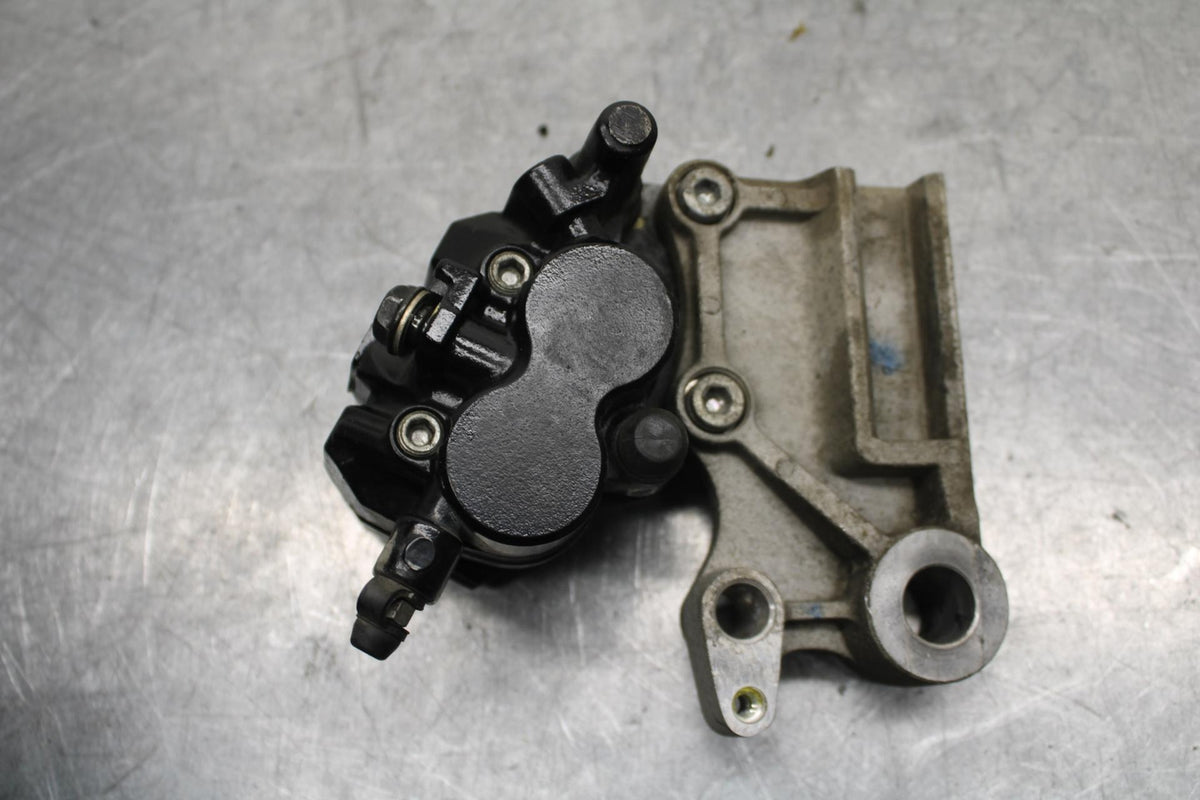 15-16 KAWASAKI EX300 REAR BACK BRAKE CALIPER W MOUNT BRACKET BB635