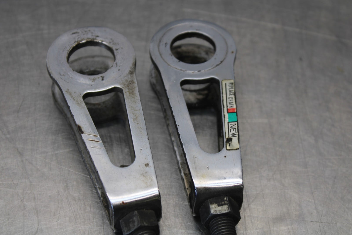 84 HONDA INTERCEPTOR 1000 VF1000F CHAIN TENSIONER ADJUSTMENT BRACKETS BB878